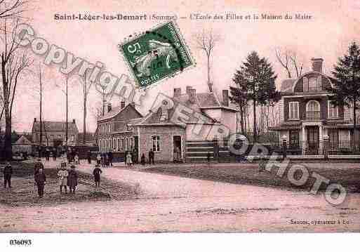 Ville de SAINTLEGERLESDOMART, carte postale ancienne