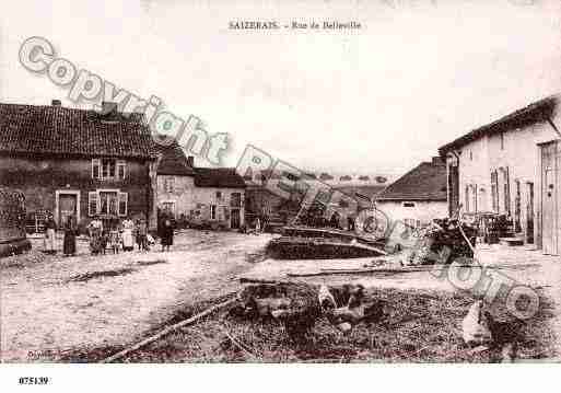 Ville de SAIZERAIS, carte postale ancienne