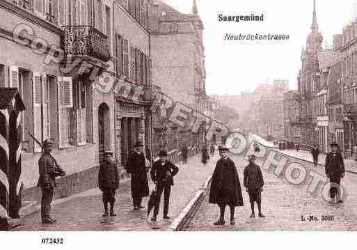 Ville de SARREGUEMINES, carte postale ancienne