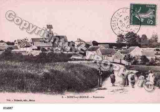 Ville de SOISYSURECOLE, carte postale ancienne