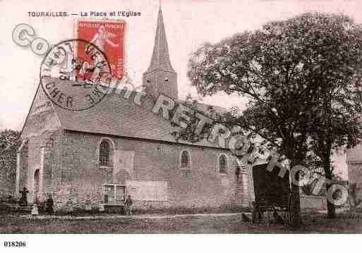 Ville de TOURAILLES, carte postale ancienne