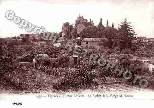 Ville de TOURVES, carte postale ancienne