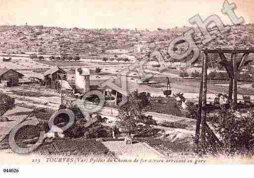 Ville de TOURVES, carte postale ancienne