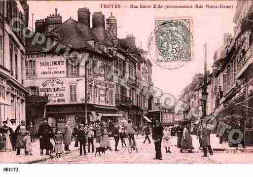 Ville de TROYES, carte postale ancienne