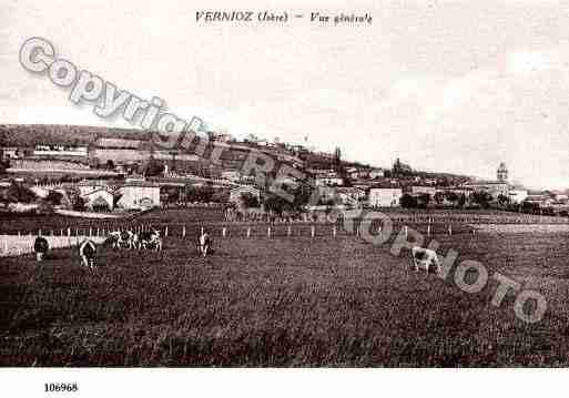 Ville de VERNIOZ, carte postale ancienne