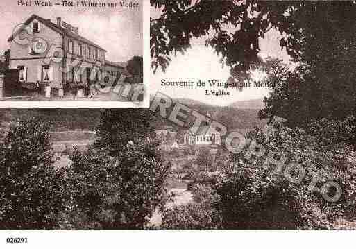 Ville de WINGENSURMODER, carte postale ancienne Ville de WINGENSURMODER, carte postale ancienne