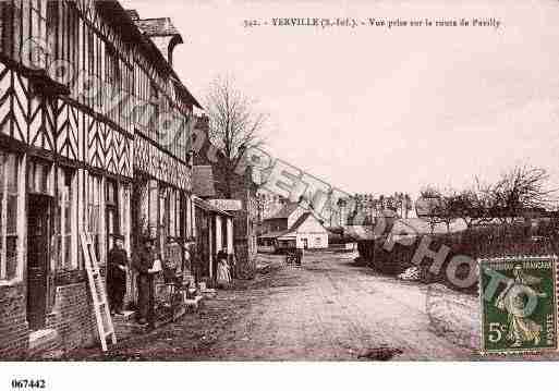 Ville de YERVILLE, carte postale ancienne