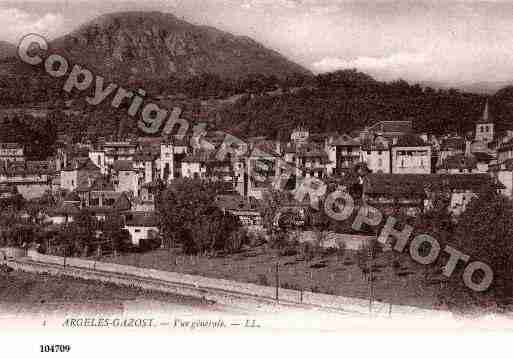 Ville de ARGELESGAZOST, carte postale ancienne