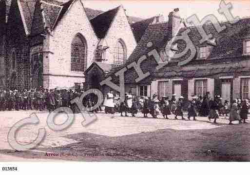 Ville de ARROU, carte postale ancienne