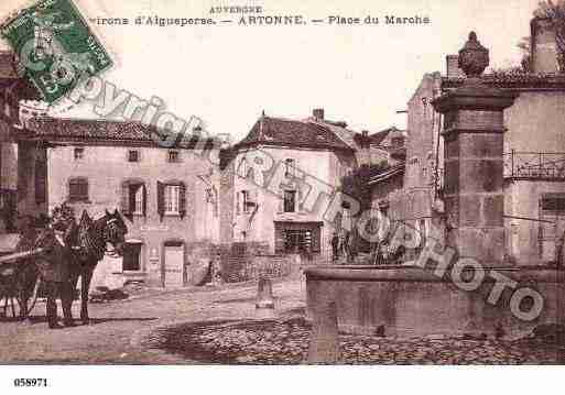 Ville de ARTONNE, carte postale ancienne