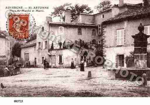 Ville de ARTONNE, carte postale ancienne