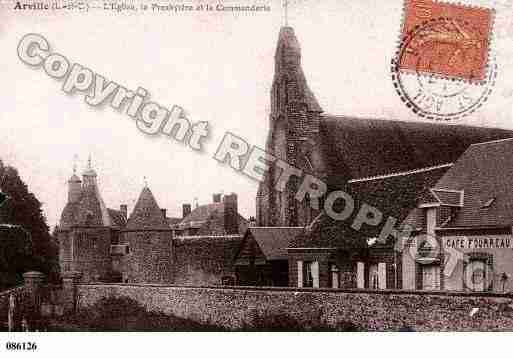 Ville de ARVILLE, carte postale ancienne