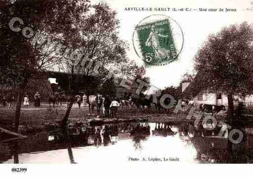 Ville de ARVILLE, carte postale ancienne