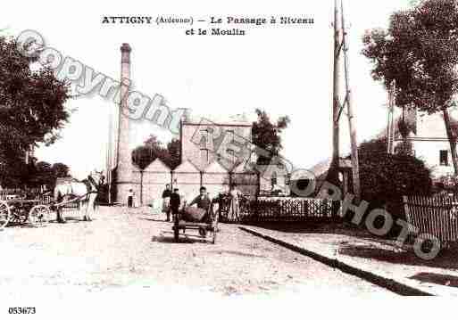 Ville de ATTIGNY, carte postale ancienne