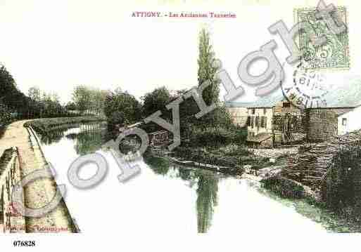 Ville de ATTIGNY, carte postale ancienne