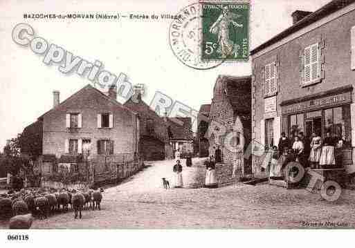Ville de BAZOCHES, carte postale ancienne