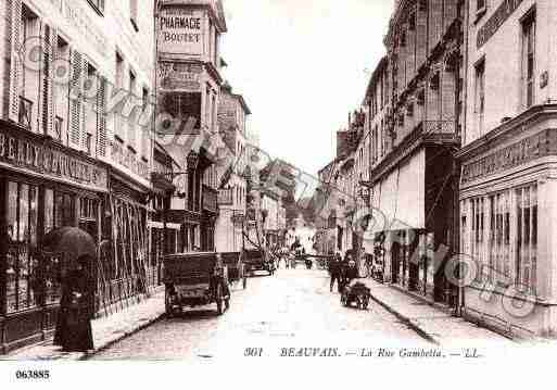 Ville de BEAUVAIS, carte postale ancienne