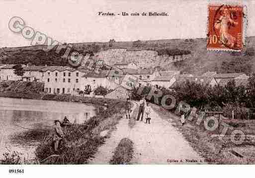 Ville de BELLEVILLESURMEUSE, carte postale ancienne