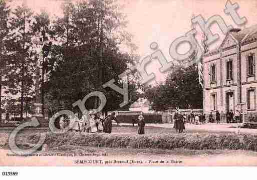 Ville de BEMECOURT, carte postale ancienne