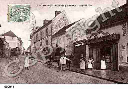 Ville de BOISSYL\'AILLERIE, carte postale ancienne