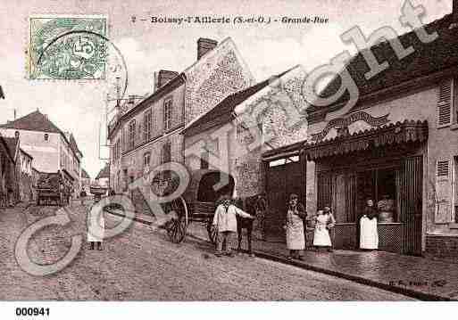 Ville de BOISSYL'AILLERIE, carte postale ancienne