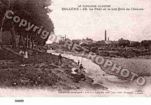 Ville de BOLLENE, carte postale ancienne