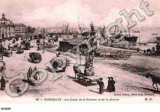 Ville de BORDEAUX, carte postale ancienne