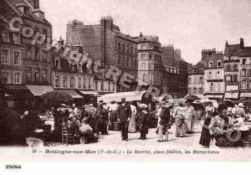 Ville de BOULOGNESURMER, carte postale ancienne