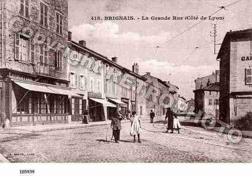 Ville de BRIGNAIS, carte postale ancienne