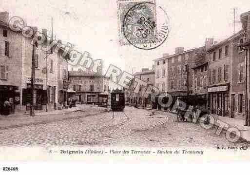 Ville de BRIGNAIS, carte postale ancienne