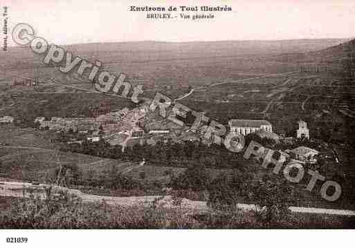 Ville de BRULEY, carte postale ancienne