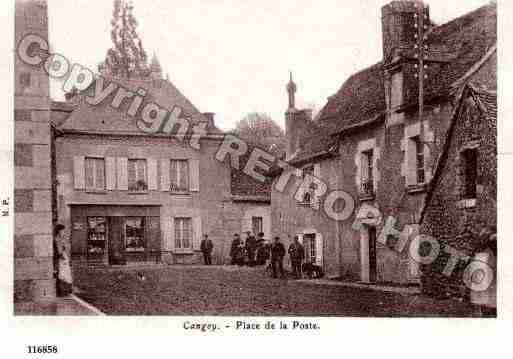 Ville de CANGEY, carte postale ancienne