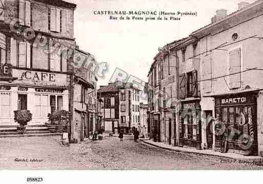 Ville de CASTELNAUMAGNOAC, carte postale ancienne