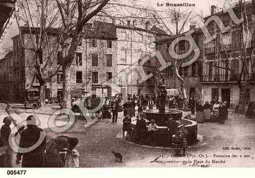 Ville de CERET, carte postale ancienne