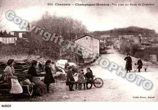 Ville de CHAMPAGNEMOUTON, carte postale ancienne Ville de CHAMPAGNEMOUTON, carte postale ancienne