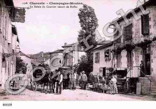 Ville de CHAMPAGNEMOUTON, carte postale ancienne