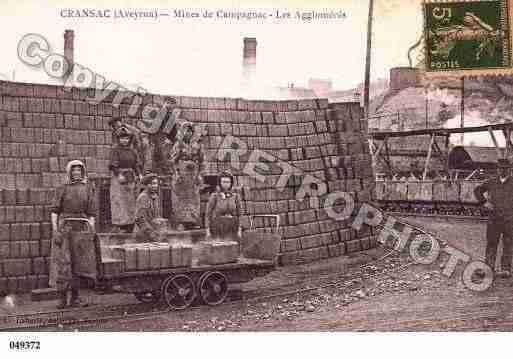 Ville de CRANSAC, carte postale ancienne Ville de CRANSAC, carte postale ancienne