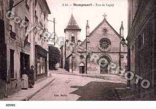 Ville de DAMPMART, carte postale ancienne