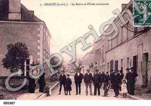 Ville de DRACHE, carte postale ancienne