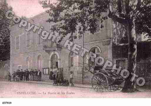 Ville de ESPELUCHE, carte postale ancienne