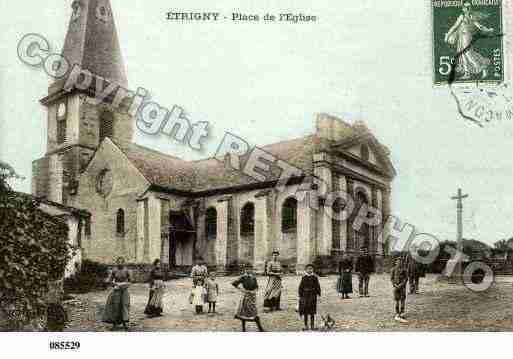 Ville de ETRIGNY, carte postale ancienne