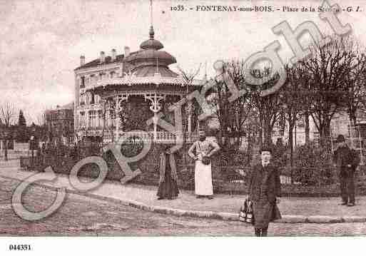 Ville de FONTENAYSBOIS, carte postale ancienne