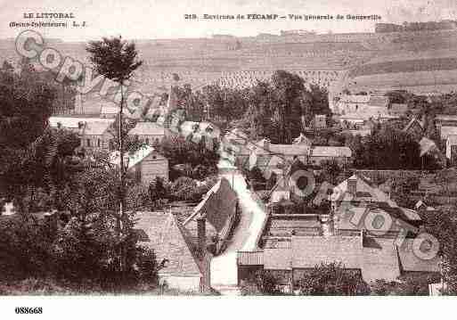 Ville de GANZEVILLE, carte postale ancienne