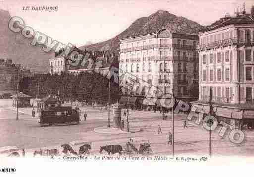 Ville de GRENOBLE, carte postale ancienne