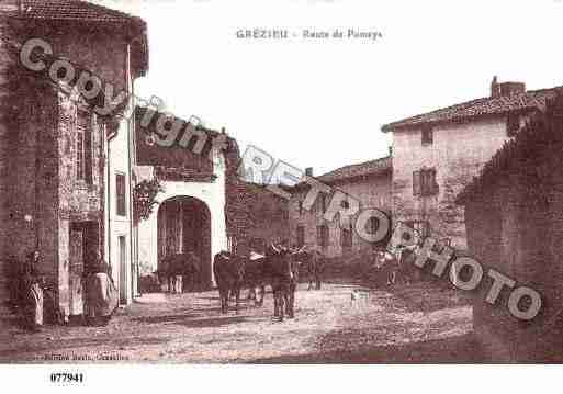 Ville de GREZIEULEMARCHE, carte postale ancienne