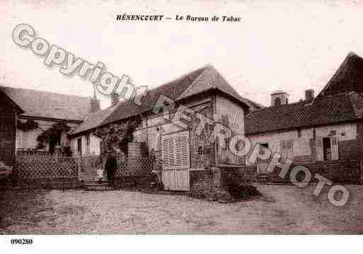 Ville de HENENCOURT, carte postale ancienne