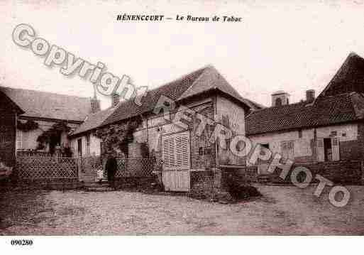 Ville de HENENCOURT, carte postale ancienne