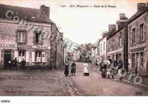 Ville de IZE, carte postale ancienne