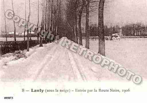 Ville de LANTY, carte postale ancienne