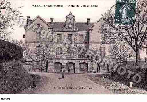Ville de MELAY, carte postale ancienne